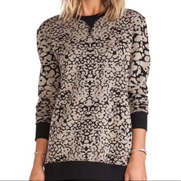 Rag & Bone XS Amoeba Print Crew Neck Sweatshirt - Picture 2 of 6